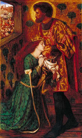 St George and Princess Sabra by Dante Gabriel Rossetti 1862