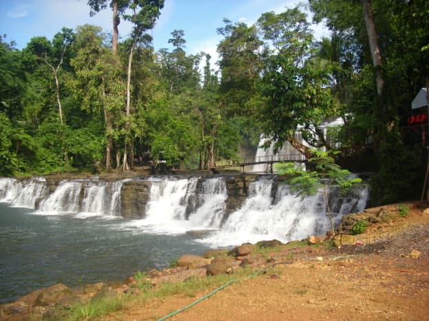 The entrance:  The  first tier of Tinuy-an Falls, Surigao del Sur, Philippines
