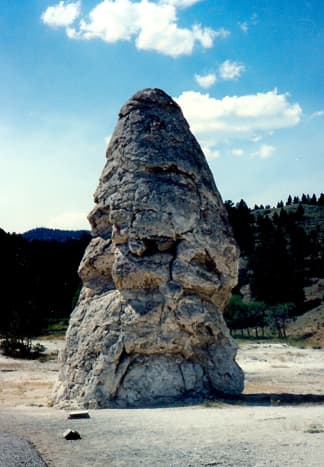The Liberty Cap in Yellowstone