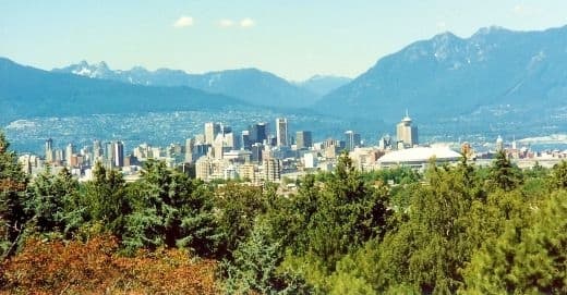 View of Vancouver from the park
