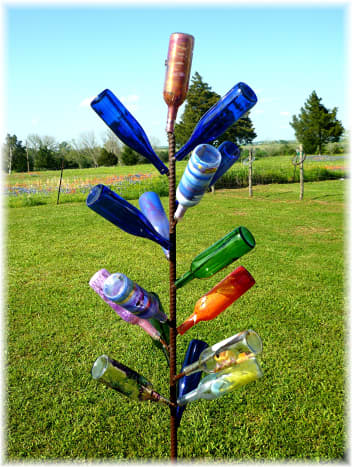 Whimsical sculpture at Windy Winery 