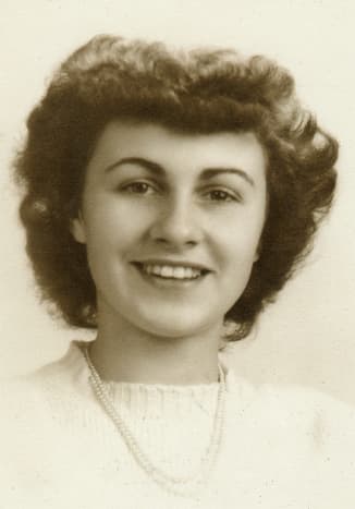 My mother's best friend's senior photo from her high school days in 1943.  Lois Petry
