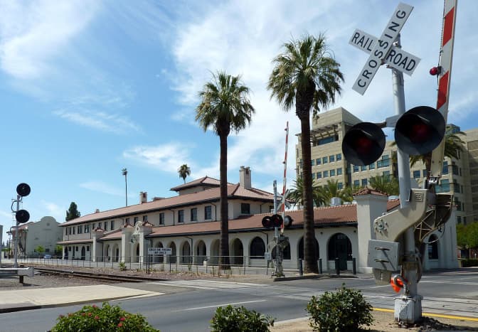 Local train station: U.S. National Historic Place. City leaders are working to bring California High Speed Rail to this station. 