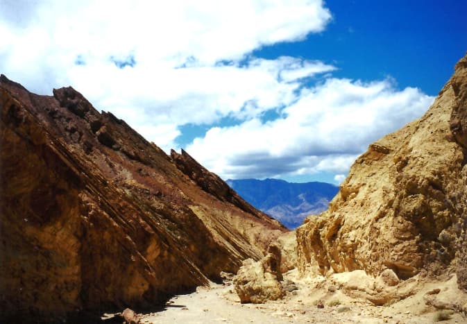 Walking into Golden Canyon in Death Valley National Park