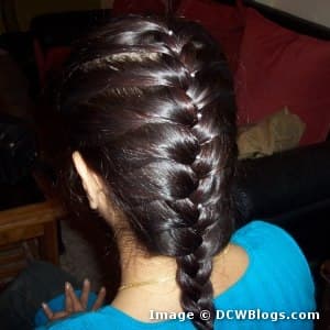 There is nothing more elegant than a braid in long hair.