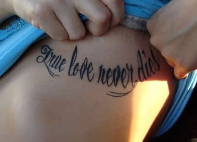 chest tattoos quotes about love