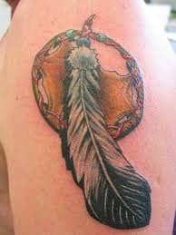 Native Indian Feather Tattoo - Tattoo Ideas and Designs | Tattoos.ai