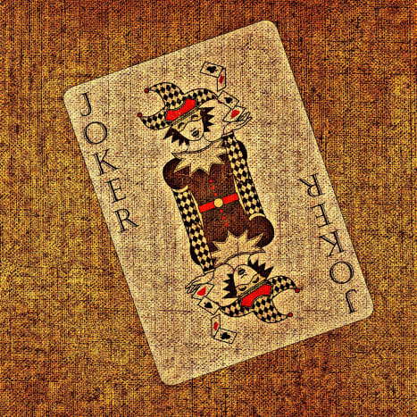 Joker card tattoo design