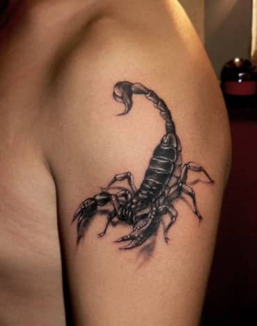 3d scorpion tattoos for men