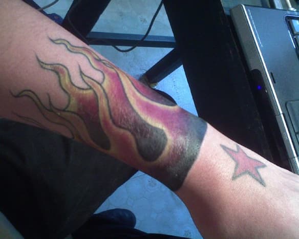 LEG FLAMES tattoo | Flame tattoos, Tattoos for guys, Tattoo designs