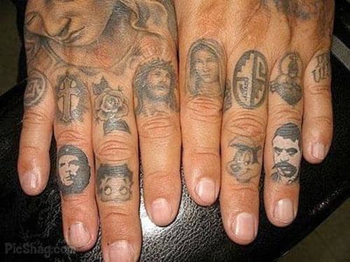 Serious finger ink!