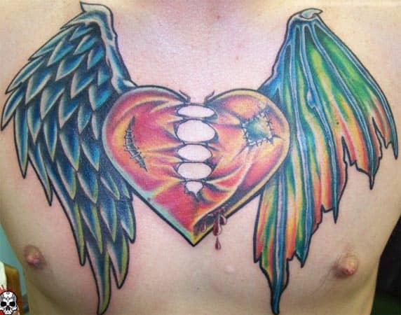 15 Attractive Wings Tattoo Designs For Men and Women  Wing tattoo designs  Wings tattoo Heart with wings tattoo