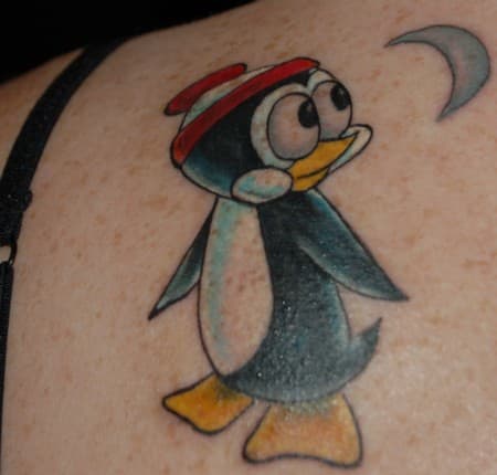 The Adorable Chilly Willy (Artwork by Redwood of Wild Side Tattoo, Richmond, IL)