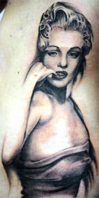 Marilyn Monroe (by Morgan MacDonald, Bear's Skin Art, Edmonton, Alberta)
