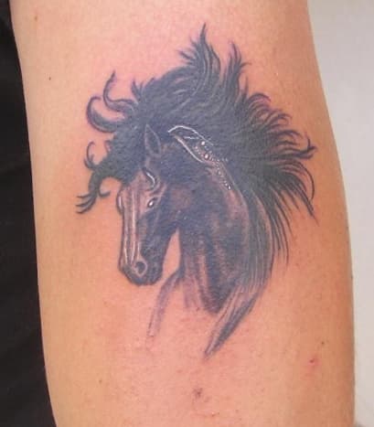 Tattoo of Horse Head