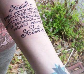 Update 85+ about song lyric tattoos best .vn