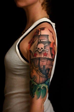 Update 115+ female pirate tattoo images latest