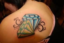 60 Inspiring Diamond Tattoo Designs and Their Meanings | Art and Design
