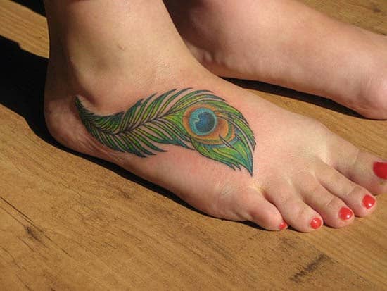 Tattoo Sticker Feather Ankle Temporary Feather Tattoo for  Etsy