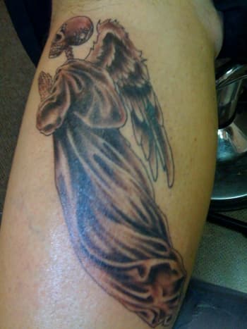 Stairs to heaven, scroll hands and dove custom tattoo | Heaven tattoos, Sky  tattoos, Half sleeve tattoos for guys