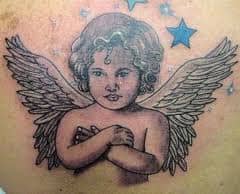 baby angels tattoos for women