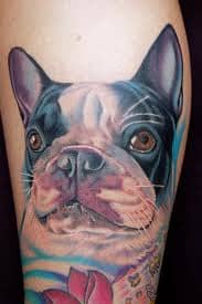 Bulldog tattoos can symbolize sports. 