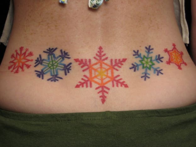 20 Simple and Beautiful Snowflake Tattoos  Snow flake tattoo Neck tattoos  women Minimalist tattoo