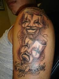 Faces tattoo 2 Man with