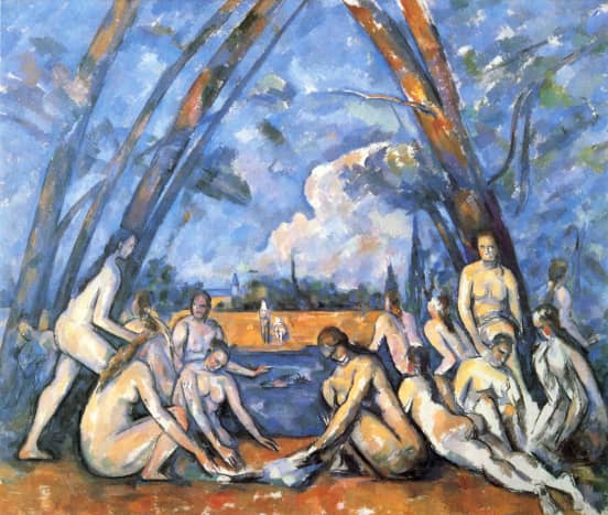 Paul C&eacute;zanne, The Large Bathers, 1898&ndash;1905. Note that modern art didn't adhere to realist conventions.