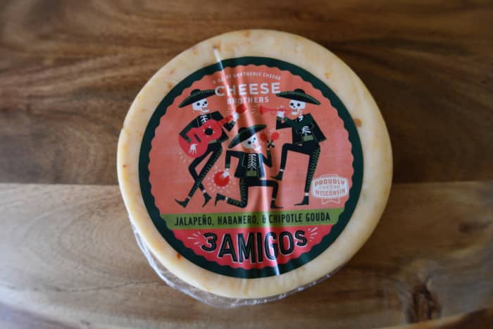Easily the most festive cheese. The package is reminiscent of Day of the Dead celebrations, but the spicy cheese will resurrect you to summer days and youthful parties, wandering into rooms and dancing with sweaty, outstretched palms.