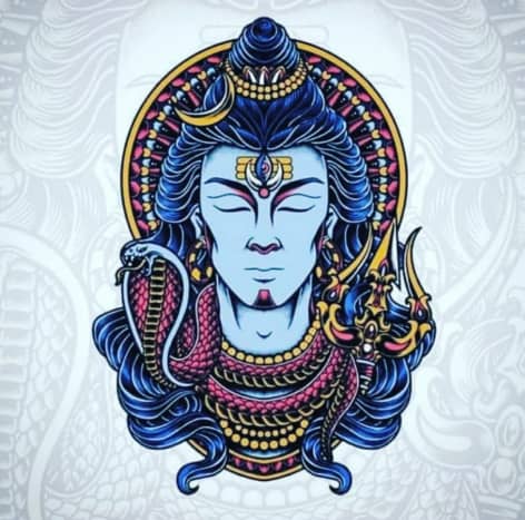 Shiv in a meditation state 
