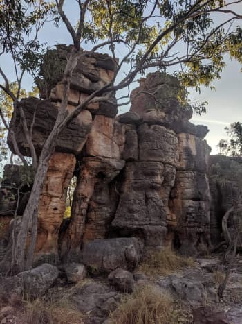 Natural sandstone structures, The Lost City, NT, Australia