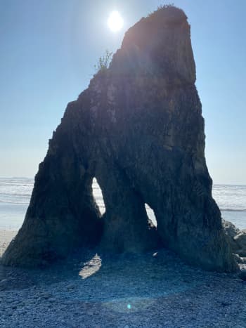 Ruby Beach was filled with giant sea stacks and rock formations scattered abroad and throughout the coastline.