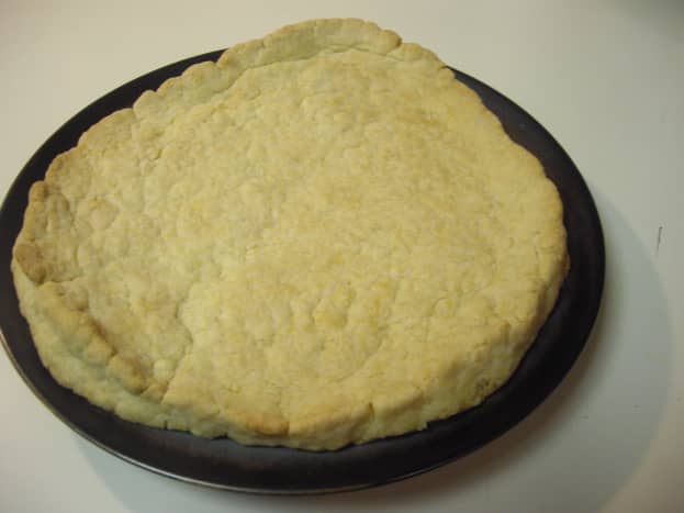 Baked cookie crust