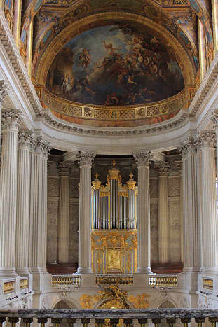 Louis XIV's Chapel at the Palace of Versailles, built in the early years of the 18th century