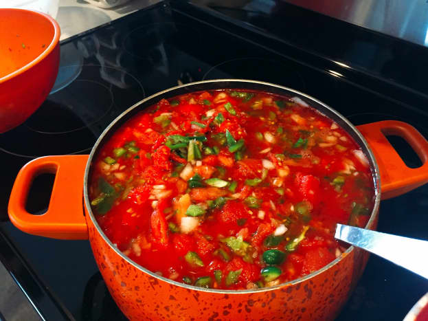 Homemade salsa. 