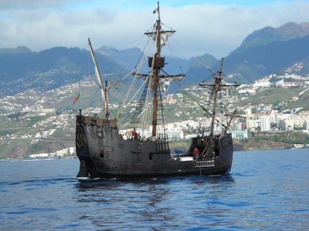 The Santa Maria. This is a replica of the Christopher Columbus exploring ship, a museum that offers tours daily. Every 6 months, the ship is turned with its opposite side to port in a special ceremony. 