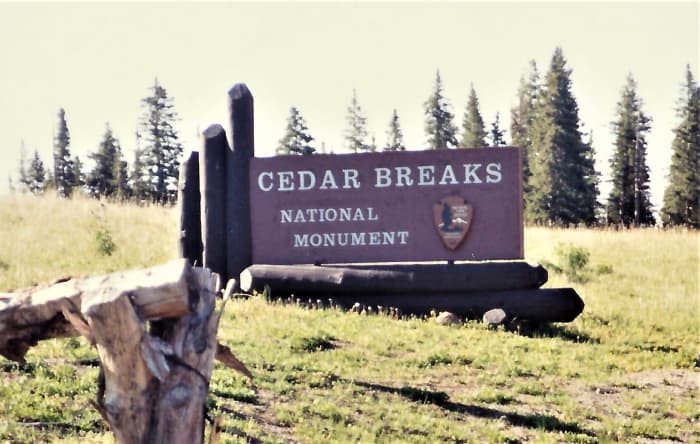 Cedar Breaks Sign