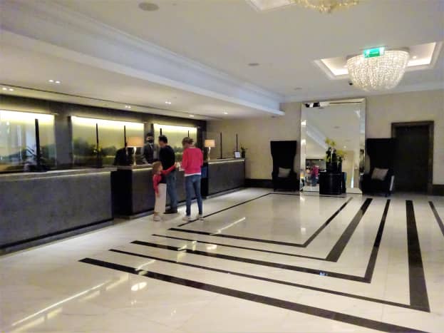 The lobby and reception area.