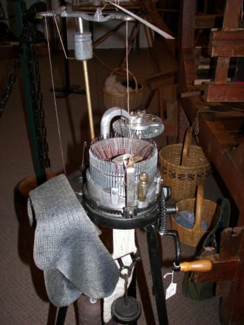 Genenva Lake Museum - sock knitting machine (photo courtesy of GmaGoldie)