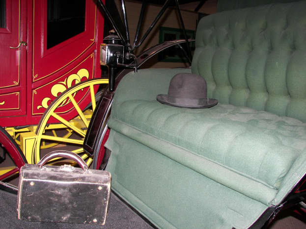 Antique Physician's Carriage with top hat (photo courtesy of GmaGoldie)