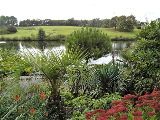 Lady Baillie Garden overlooks the Great Water.