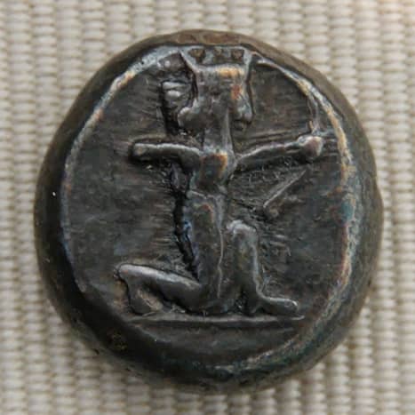 Shekels like this Darius silver one were used as money in Bible times. 