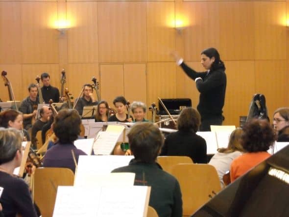 First rehearsal of &quot;Cristal Argento I&quot; with conductor Jose Luis Gomez &copy; Deborah C Procter