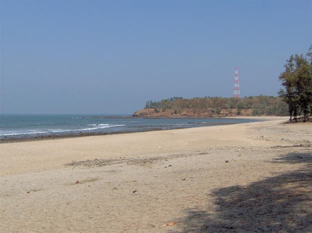 Kashid beach on a regular morning.