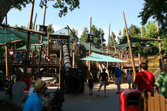 The Hideaways playground is massive and a must-visit for young kids who need to burn off energy.