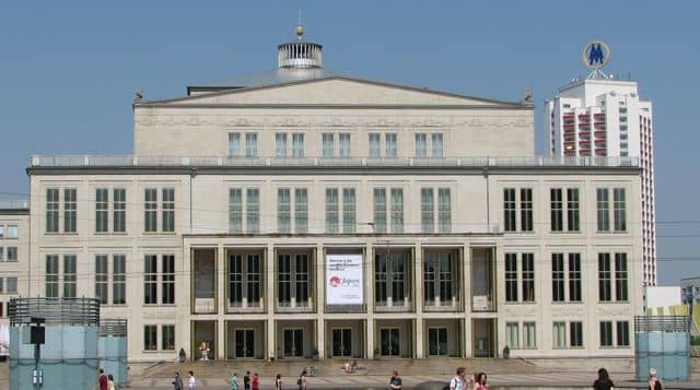 Leipzig Opera and Augustusplatz, Germany.