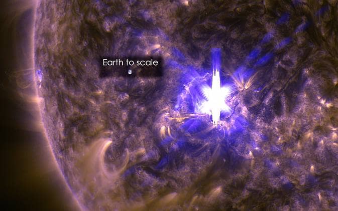 This flare originated from Sunspot &quot;Active Region 2297.&quot;