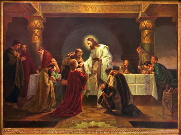 Holy Communion by Gebhard Fugel (1863&ndash;1939)
