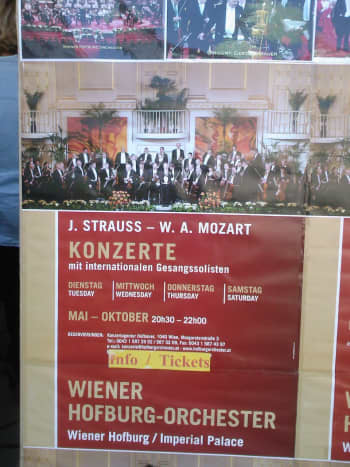 Mozart and Strauss' music is performed half of the week in Vienna during the summer months. They are truly the favourite composers of Vienna